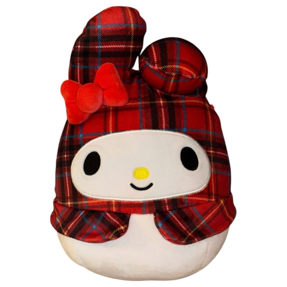 Sanrio My Melody | Squishmallows Plaid Holiday Plush | 11.5”